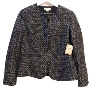 Coldwater Creek Jewel Neck Boucle Jacket, NWT